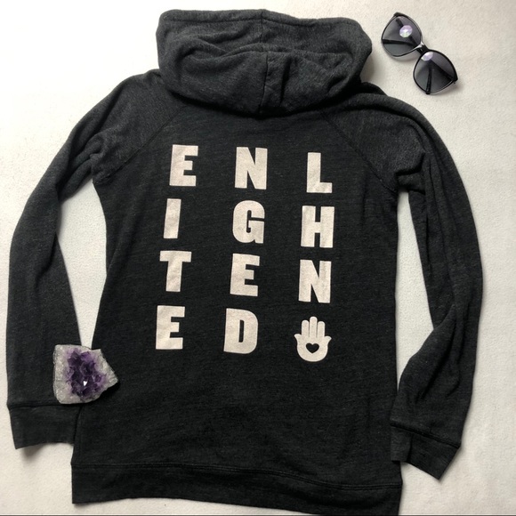 Spiritual Gangster Jackets & Blazers - Spiritual Gangster Enlightened Zip Front Hoodie